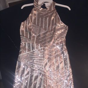 Sequin Short sleeve jumpsuit